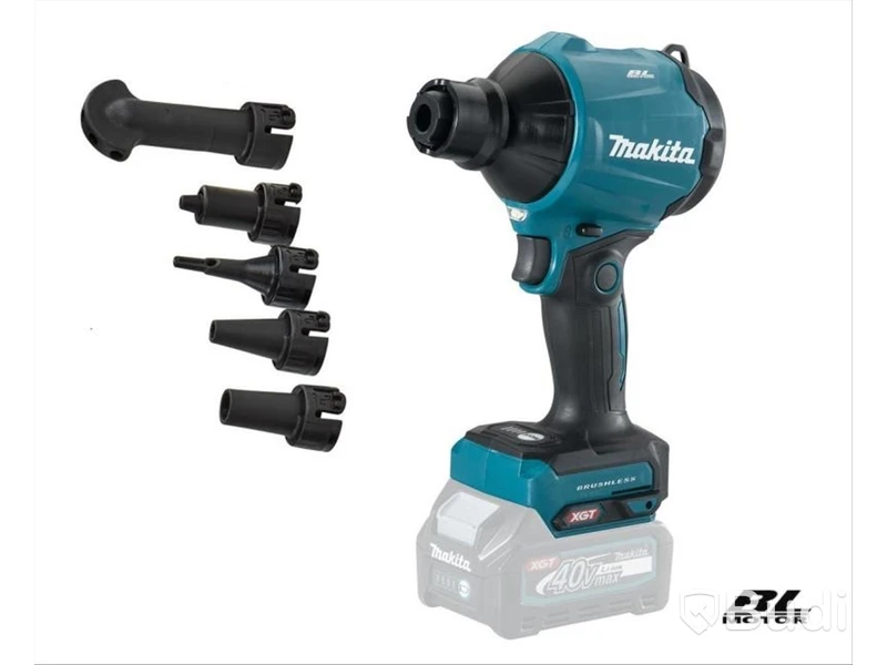 Blåspistol Makita, AS001GZ inkl. munstycken