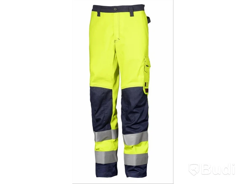 PARTI MED FLAMSKYDDSBYXOR BJÖRNKLÄDER, HIVIS BYXA KLASS 2 CO/P/AS GUL, OLIKA STORLEKAR