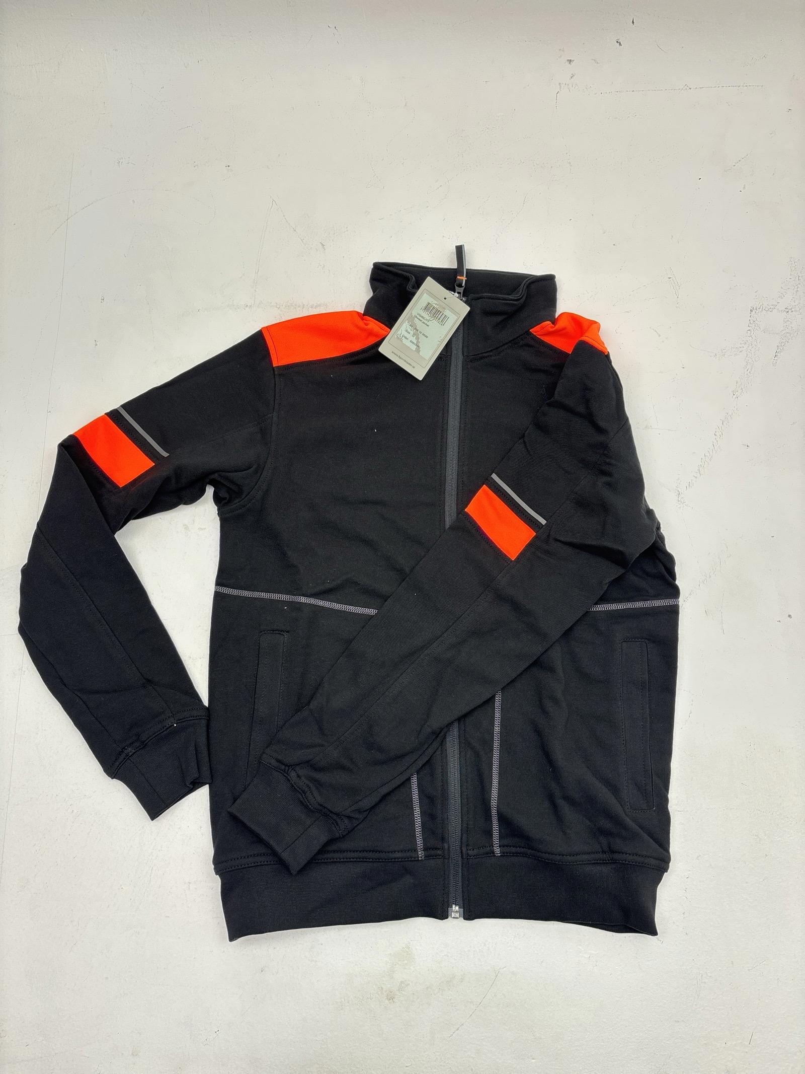 6 st. Sweatshirt Björnkläder, Teknik, svart/orange, olika storlekar