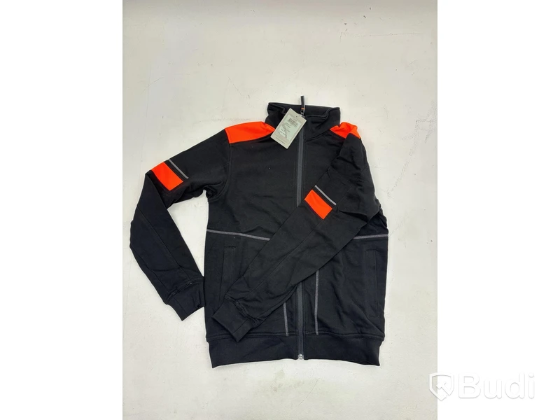 6 st. Sweatshirt Björnkläder, Teknik, svart/orange, olika storlekar