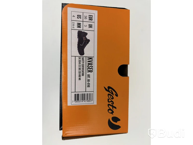 (NEW) Gesto Kvaser safety shoes with waterproof membrane - total 16 pairs, size 36