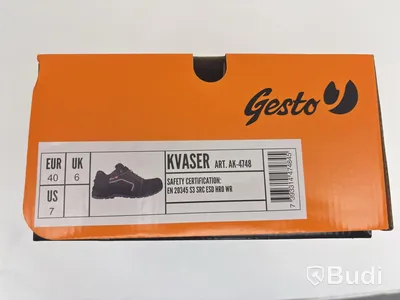 (NEW) Gesto Kvaser safety shoes with waterproof membrane - 60 pairs in total, size 40
