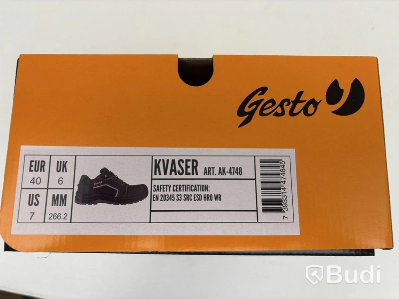 (NEW) Gesto Kvaser safety shoes with waterproof membrane, size 40 - total 60 pairs