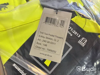 Parti med Arbetsbyxa Björnkläder, Motion, THS tool pocket trousers, 4-way stretch, CL2, olika storlekar