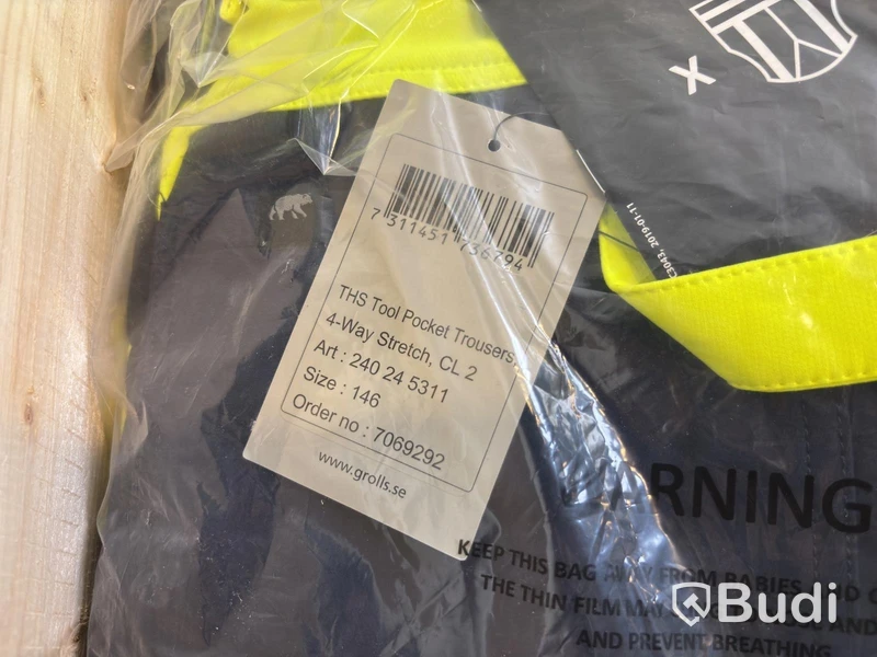 (NEW) Lot of Björnkläder Motion THS tool pocket work trousers, 4-way stretch, Class 2, various sizes