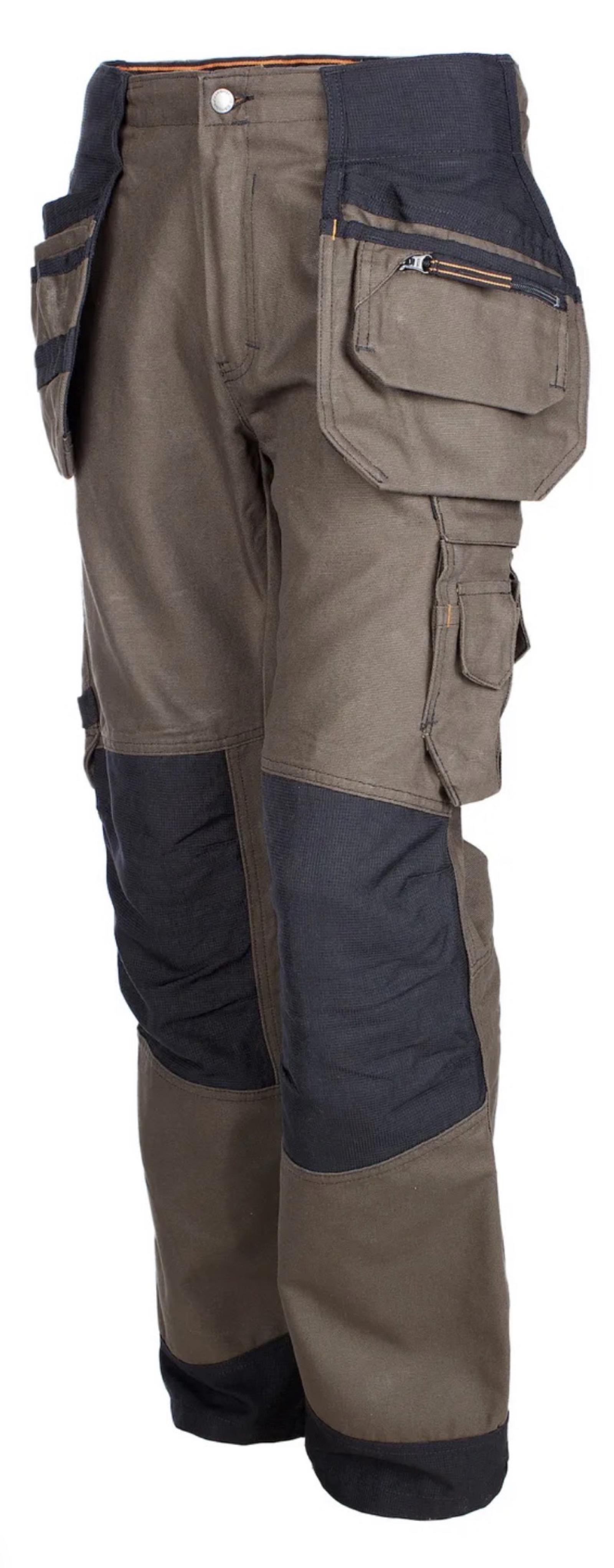 2 st. Hantverksbyxa Björnkläder, Carpenter ACE toolpocket trousers, stl. 124