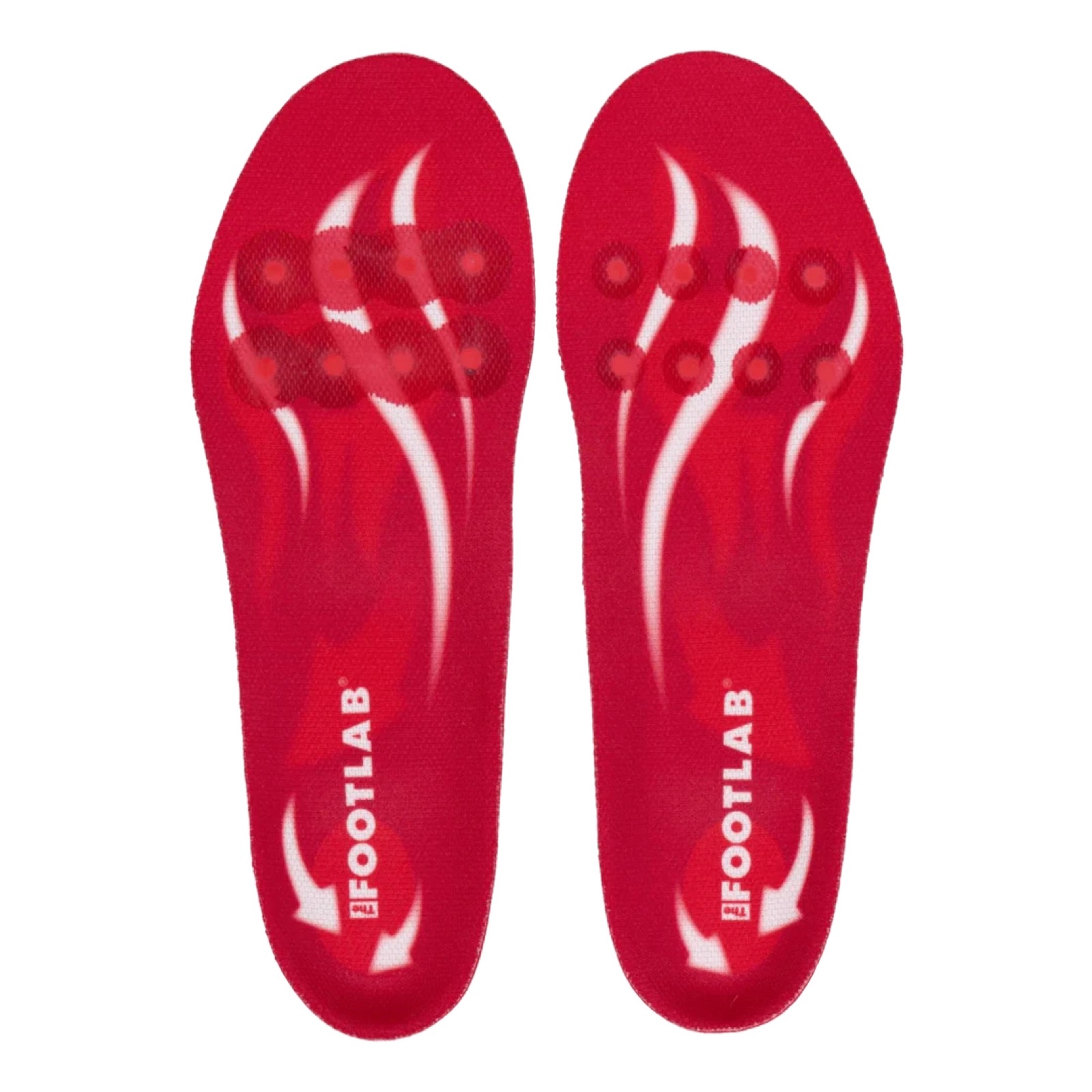 3 st. Inläggssula The footlab, Low arch röd