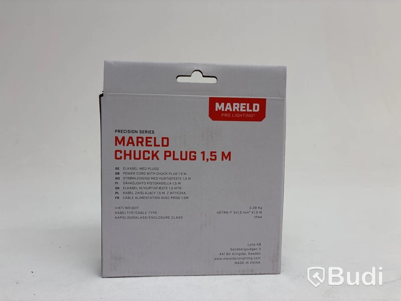 6 st. Paket elkablar Mareld, Plug-in 1,5m
