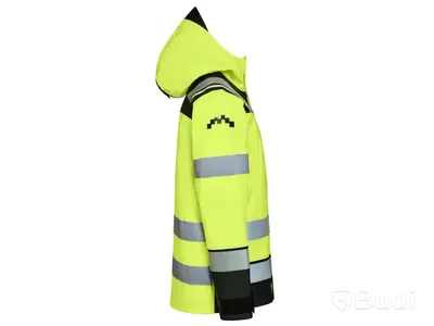 Regnbyxa med hängslen Univern, Stord HiVis inkl. Regnjacka Univern, Stord HiVis