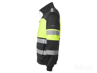 Ziptröja Björnkläder, sweatshirt neo fullzip varsel klass 1 svart/gul.
