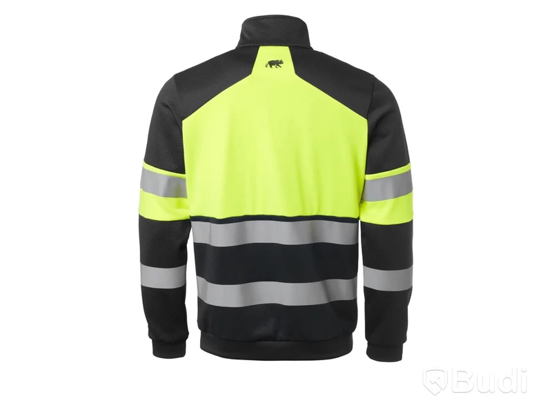 Ziptröja Björnkläder, sweatshirt neo fullzip varsel klass 1 svart/gul.