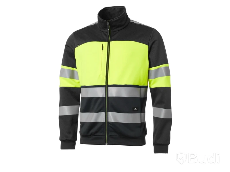 Ziptröja Björnkläder, sweatshirt neo fullzip varsel klass 1 svart/gul.
