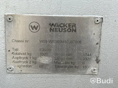Tjältiningsaggregat Wacker Neuson WE 350 M | 5669h | 2008