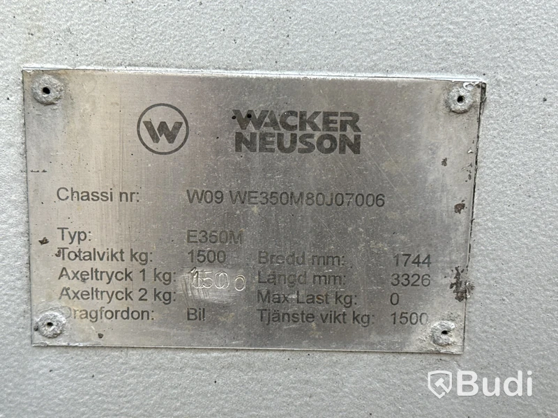 Tjältiningsaggregat Wacker Neuson WE 350 M | 5669h | 2008