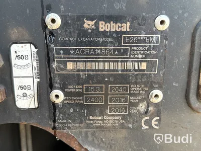 Bandgrävare Bobcat E 26 | 4383h | tiltrotator + redskap | 2016