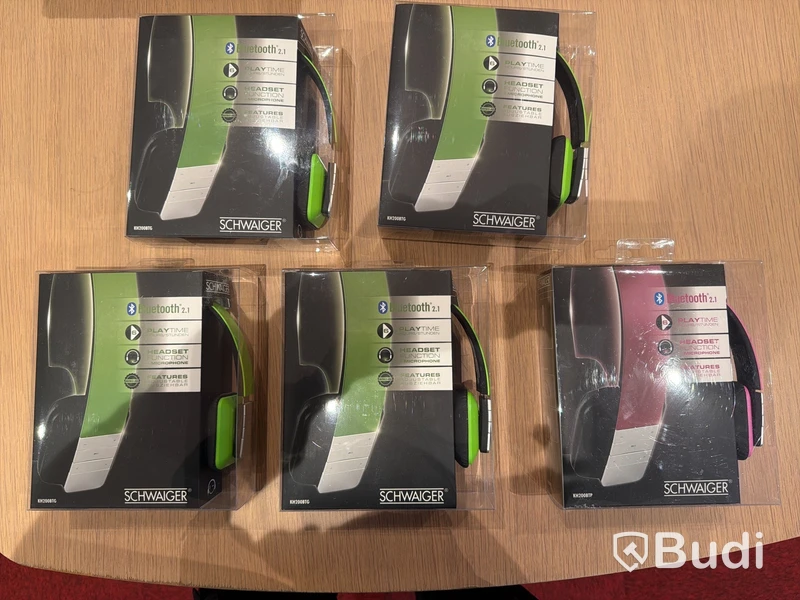5 st. Schwaiger Bluetooth-headset 2.1 med mikrofon