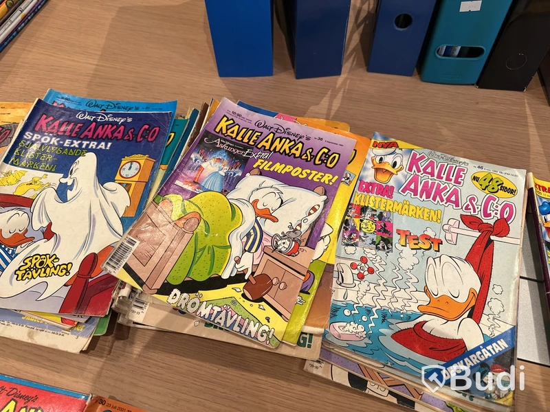 Serietidningar Kalle Anka & Co, Bamse, Knasen m.fl.