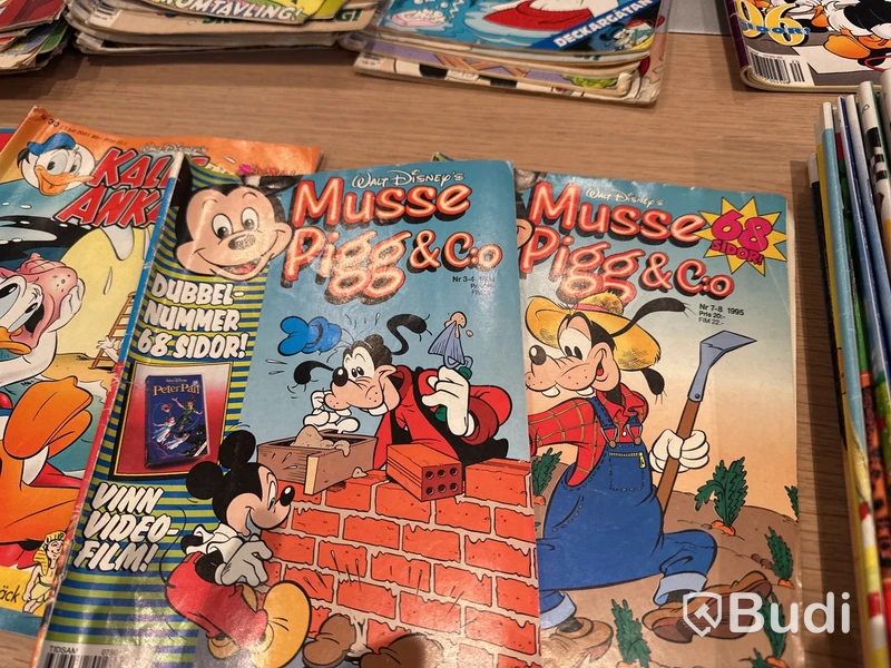 Serietidningar Kalle Anka & Co, Bamse, Knasen m.fl.
