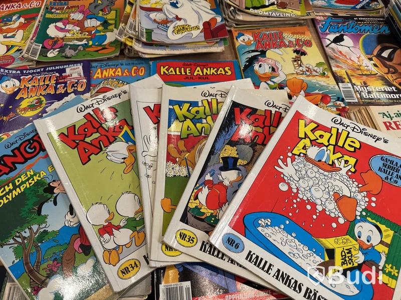 Serietidningar Kalle Anka & Co, Bamse, Knasen m.fl.