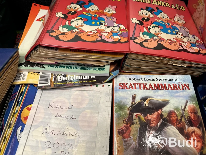 Serietidningar Kalle Anka & Co, Bamse, Knasen m.fl.