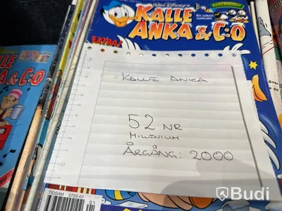 Serietidningar Kalle Anka & Co, Bamse, Knasen m.fl.