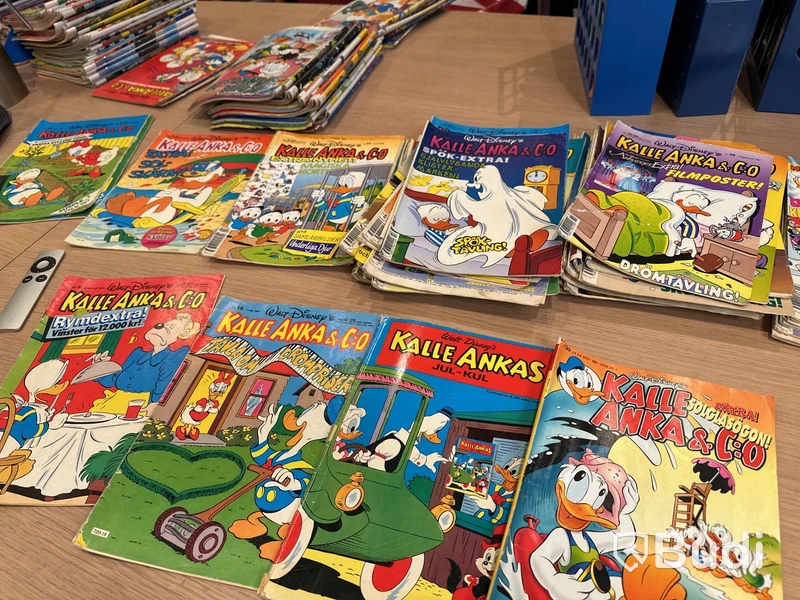 Serietidningar Kalle Anka & Co, Bamse, Knasen m.fl.
