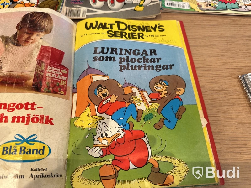 Serietidningar Kalle Anka & Co, Bamse, Knasen m.fl.