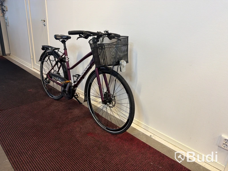 Cykel Crescent Sport Trekking, vinröd