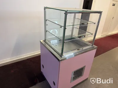Kyldisplay Nova Meta, glasfront, rosa bas