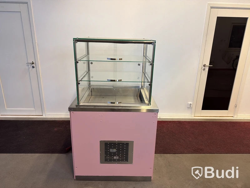 Kyldisplay Nova Meta, glasfront, rosa bas