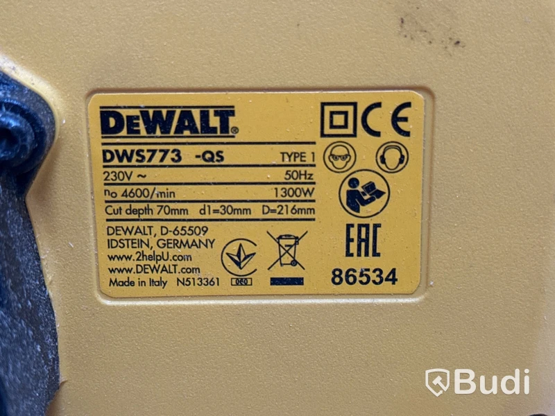 Kap- & gersåg Dewalt DWS773
