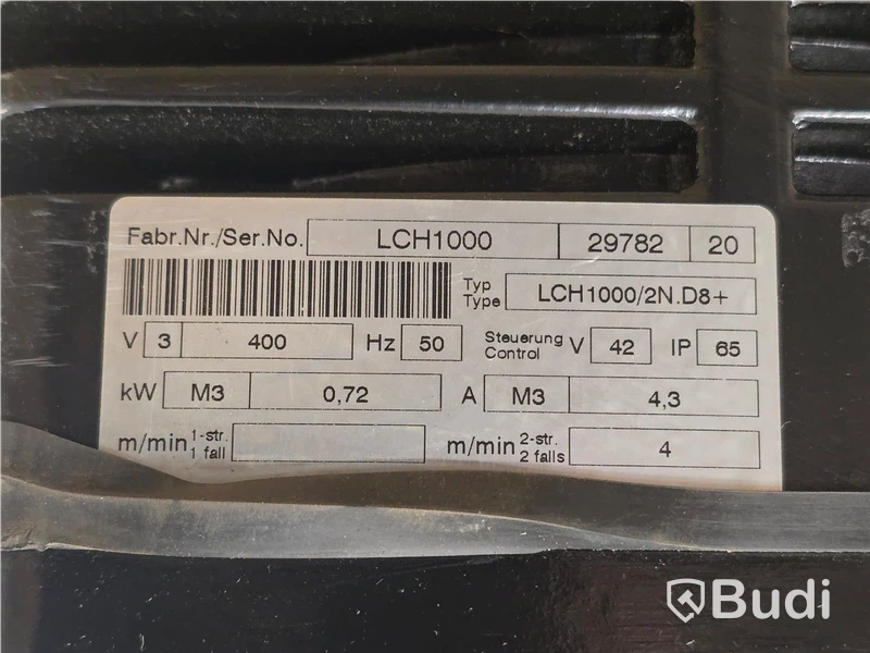 3 st elektriska kättingtelfer | GIS LCH1000/2N.D8+