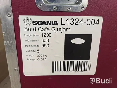 11 st. Cafébord med gjutjärnsfot | Scania