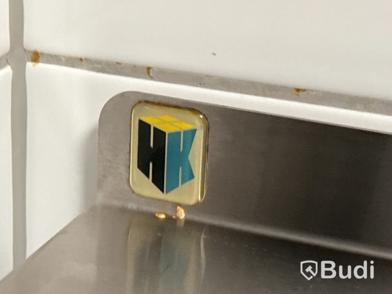 Rostfri vagn med låda