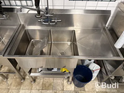 Rostfri diskbänk med ho & duschblandare