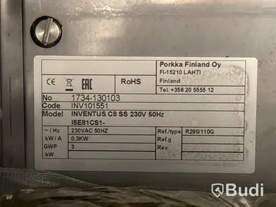 Kylskåp Porkka Inventus C8 SS