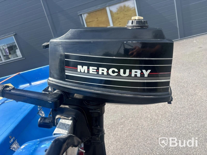 Motorbåt 4.65m med Mercury 4hk och båtkärra