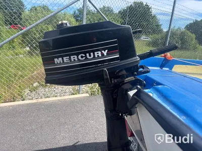 Motorbåt 4.65m med Mercury 4hk och båtkärra