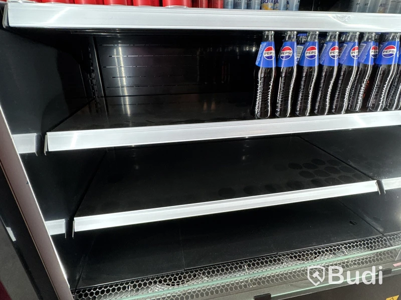 Juka VARNA 110 refrigerated display counter, black, for beverages and takeaway