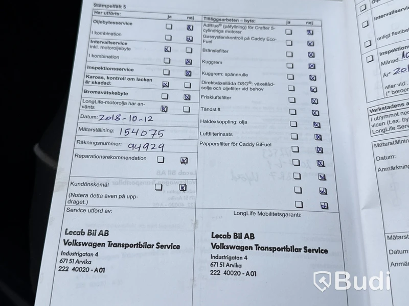 Skåpbil Volkswagen Caddy Maxi 1.6 TDI -2012