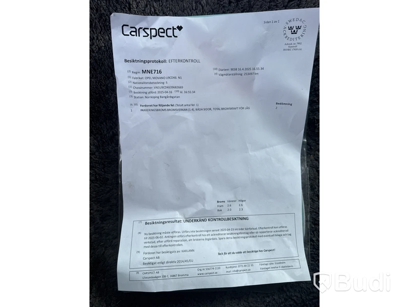 Opel Movano U9CDK6 -08 (253517km)