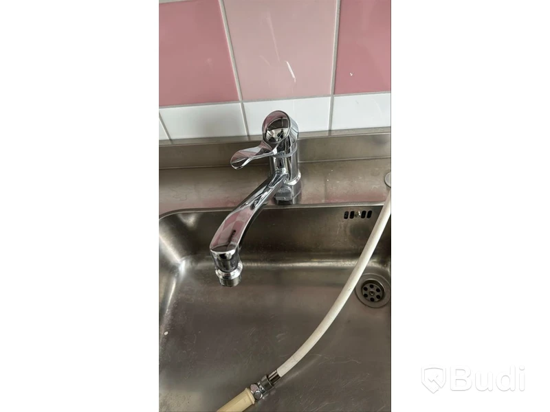 Rostfri bänk med hyllor, 180 cm