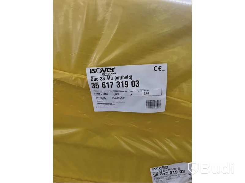 184 kvm Isover duo 33 Alu - vit (11 pall)