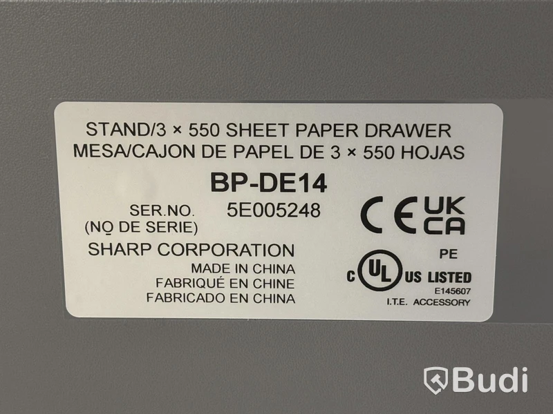 Multifunktionsskrivare Sharp BP-50C26, med extra pappersfack
