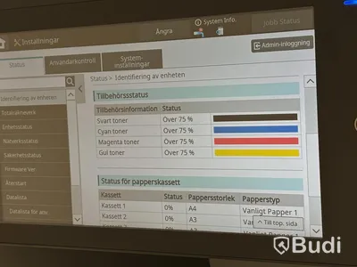 Multifunktionsskrivare Sharp BP-50C26, med extra pappersfack