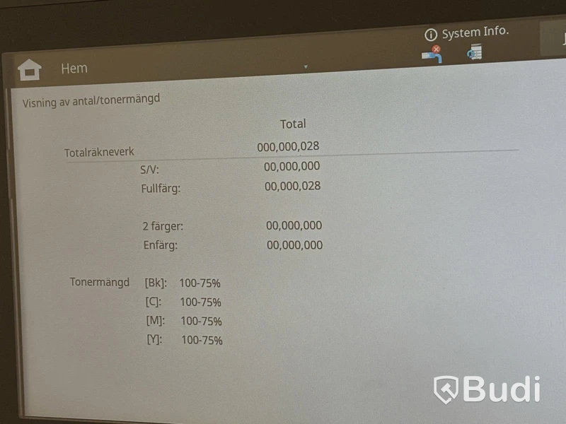 Multifunktionsskrivare Sharp BP-50C26, med extra pappersfack