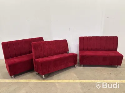 3 st. Soffor Alanza Möbler, röd