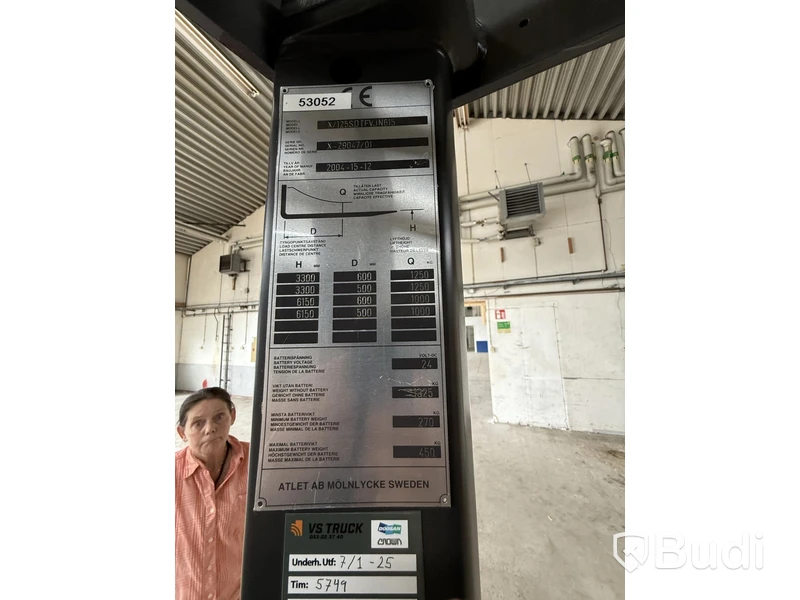 Eltruck Atlet Typ X/125SDTVJN -2004 | Sittstaplare