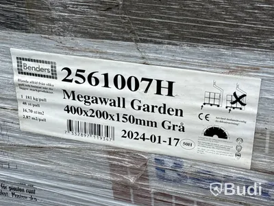 Stort parti marksten, skiffer, gatsten, gravstensmaterial etc.