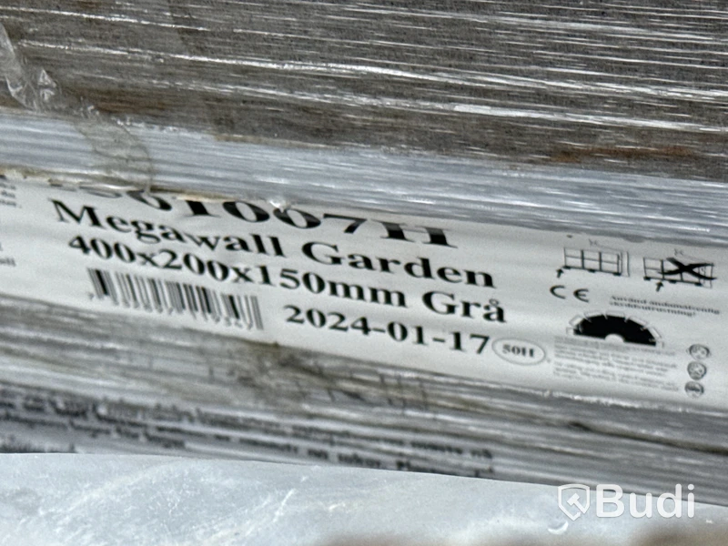 Stort parti marksten, skiffer, gatsten, gravstensmaterial etc.